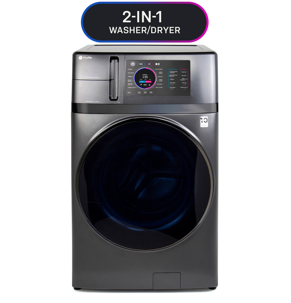 GE Profile 4.8 cu. ft. Capacity UltraFast Combo Washer/Dryer - PFQ97HSPVDS