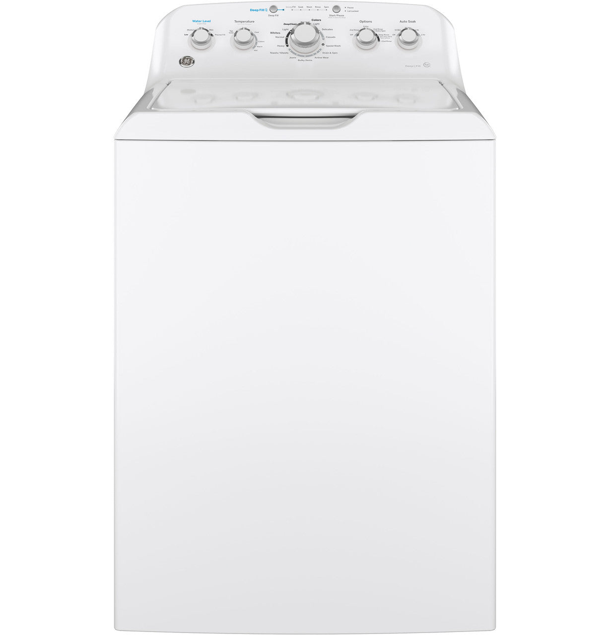 GE 4.5 cu. ft. Capacity Washer with Stainless Steel Basket - GTW465ASNWW