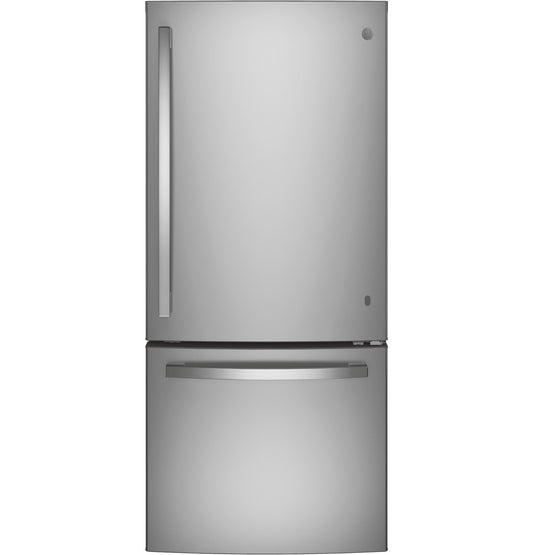 GE ENERGY STAR 20.9 Cu. Ft. Bottom-Freezer Refrigerator - GBE21DYKFS