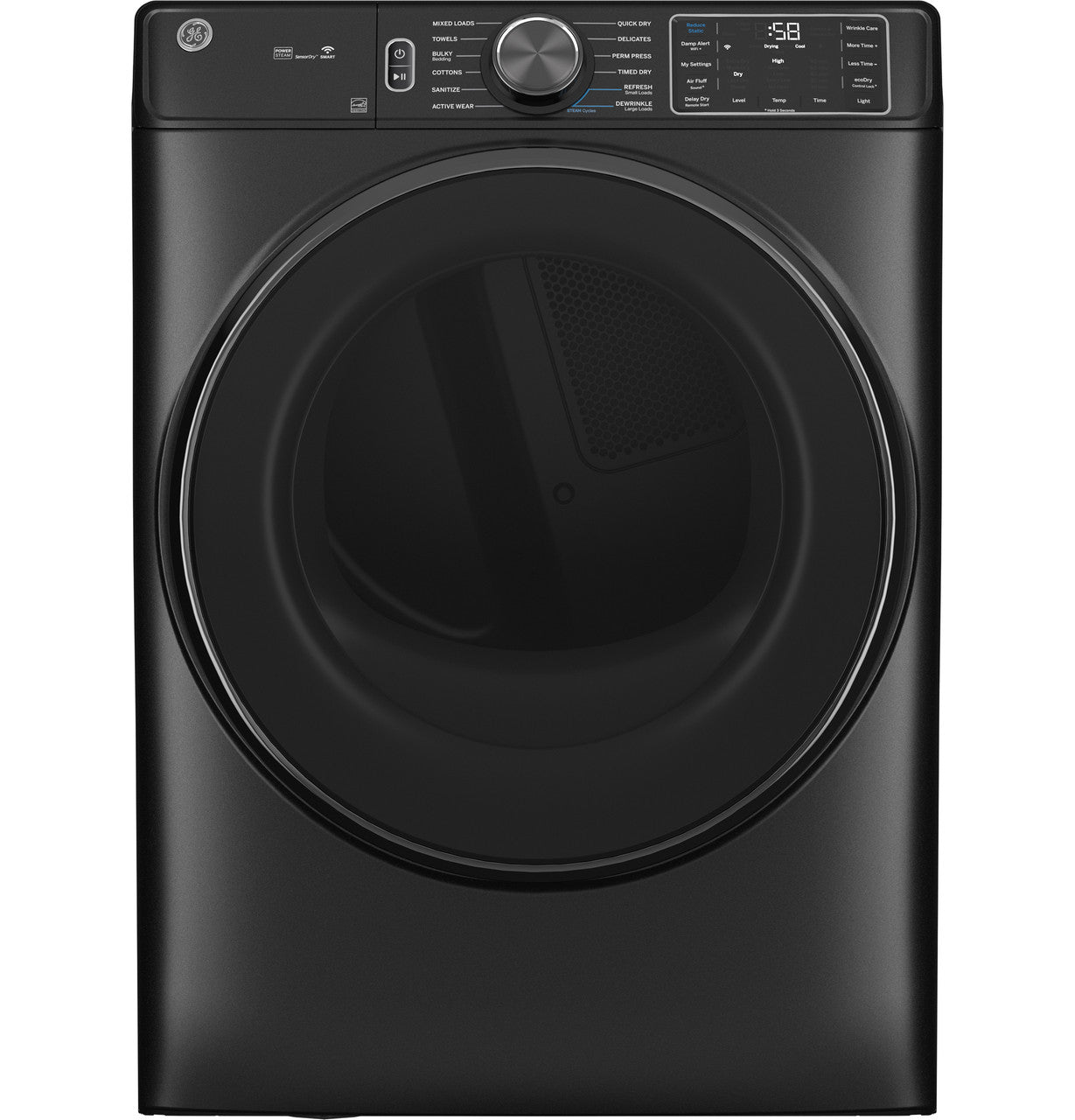 GE 7.8 cu. ft. Capacity Smart Front Load Electric Dryer - GFD65ESPVDS