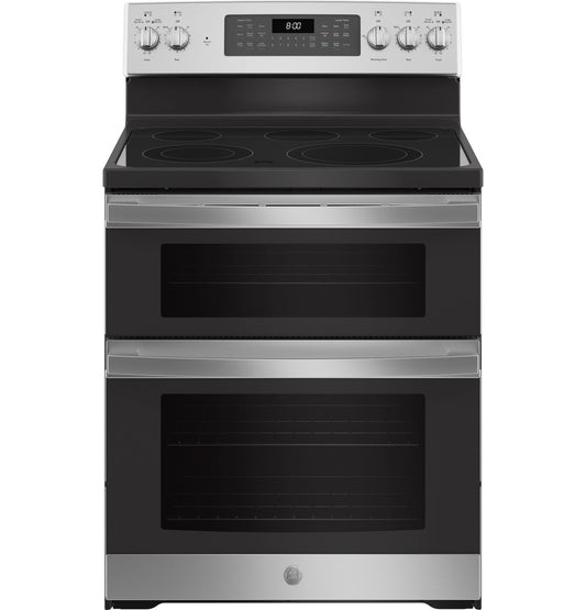 GE 30" Free-Standing Electric Double Oven Convection Range - JBS86SPSS