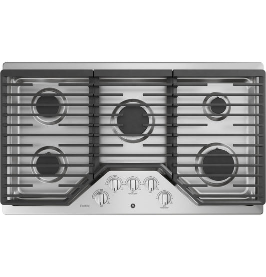 GE Profile 36" Built-In Gas Cooktop with Five Burners - PGP7036SLSS