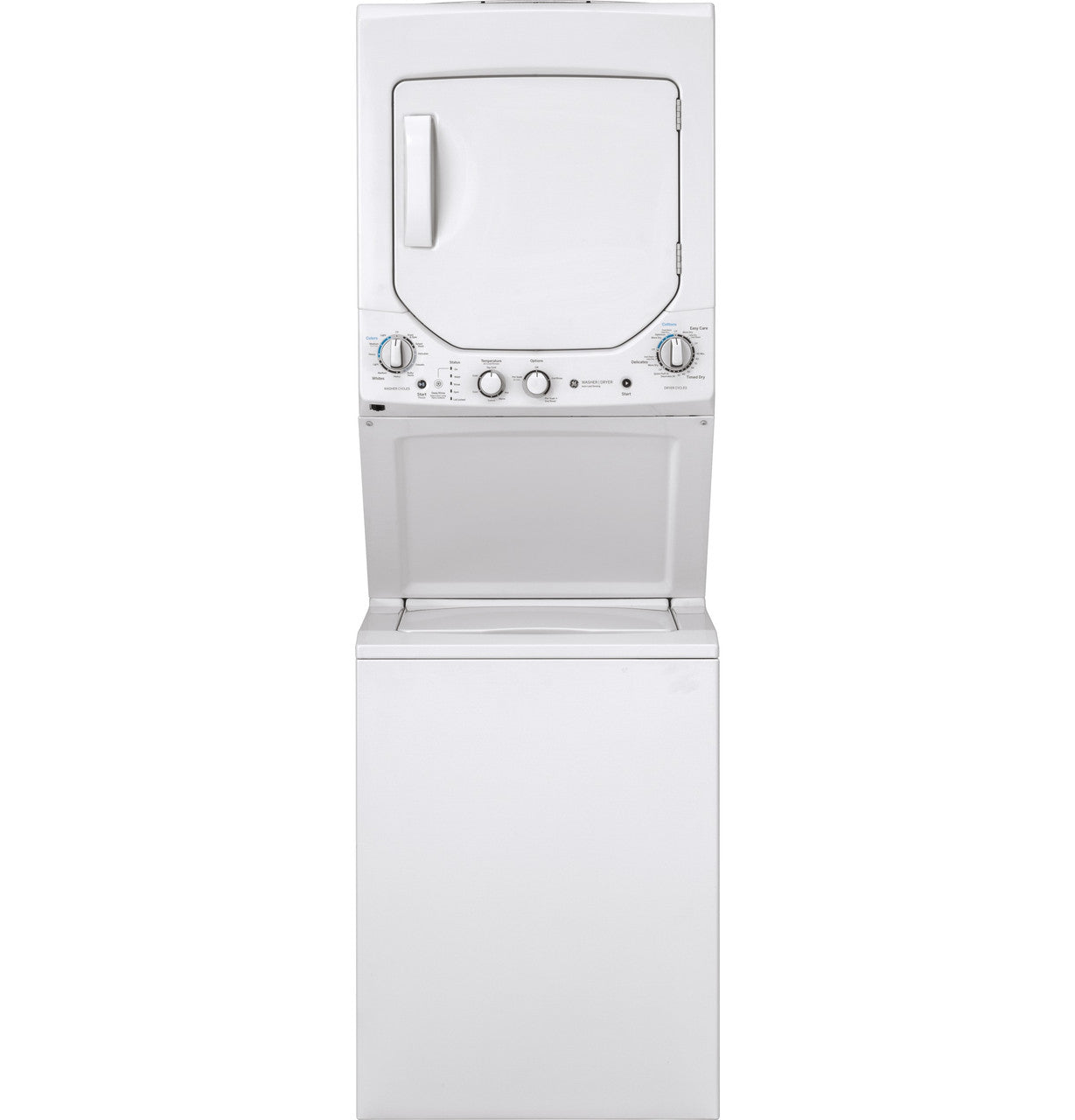 GE Washer (2.3 cu. ft) & Electric Dryer (4.4 cu. ft.) Combo in White - GUD24ESSMWW