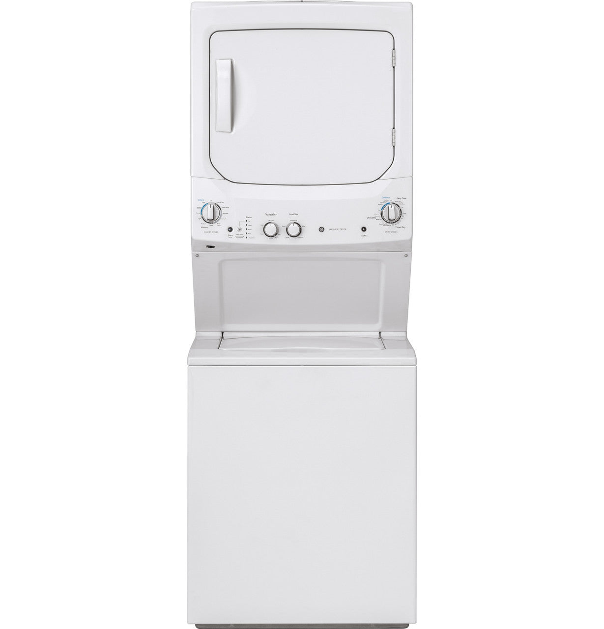 GE Unitized Spacemaker 3.8 Cu. Ft. Washer and 5.9 Cu. Ft. Electric Dryer - GUD27ESSMWW