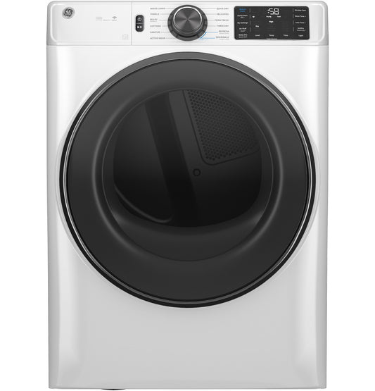 GE ENERGY STAR 7.8 cu. ft. Capacity Smart Front Load Electric Dryer - GFD65ESSVWW